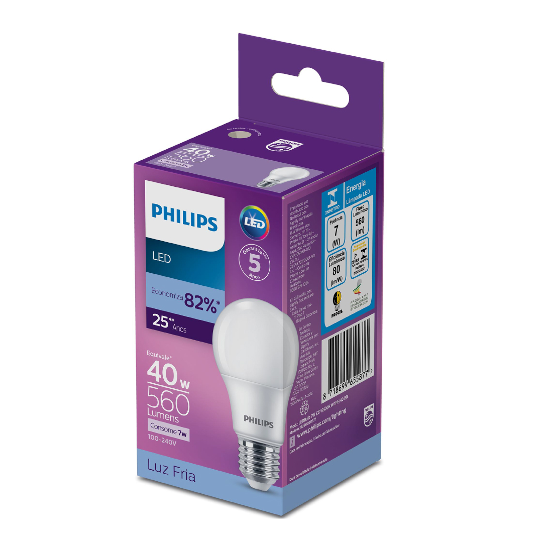 Foco LED Philips 7W luz fría