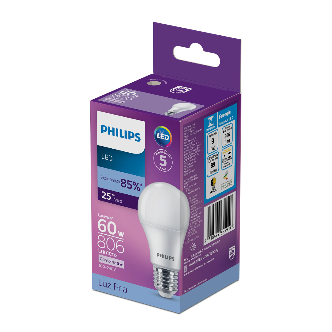 Foco LED Philips 9W luz fría